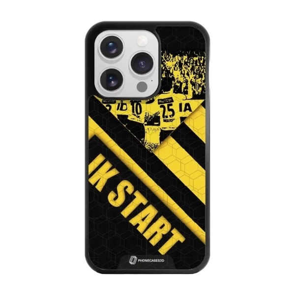Phonecases3D iPhone 15 Pro IK Start 3D mobilcover, sort billede 1