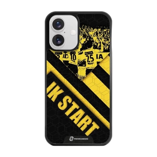 Phonecases3D iPhone 16 IK Start 3D mobilcover, sort billede 1