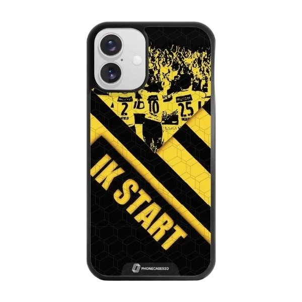 Phonecases3D iPhone 16 Plus IK Start 3D mobilcover, sort billede 1