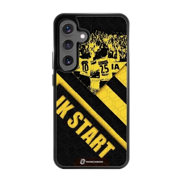 Phonecases3D Samsung Galaxy S25 IK Start 3D mobilcover, sort billede 1