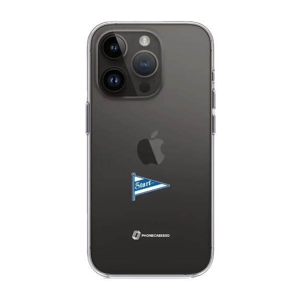 Phonecases3D iPhone 14 Pro IK Start Clear case -mobilcover, sort billede 1