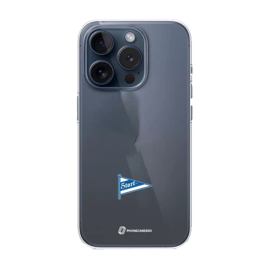 Phonecases3D iPhone 15 Pro IK Start Clear case -mobilcover, sort billede 1
