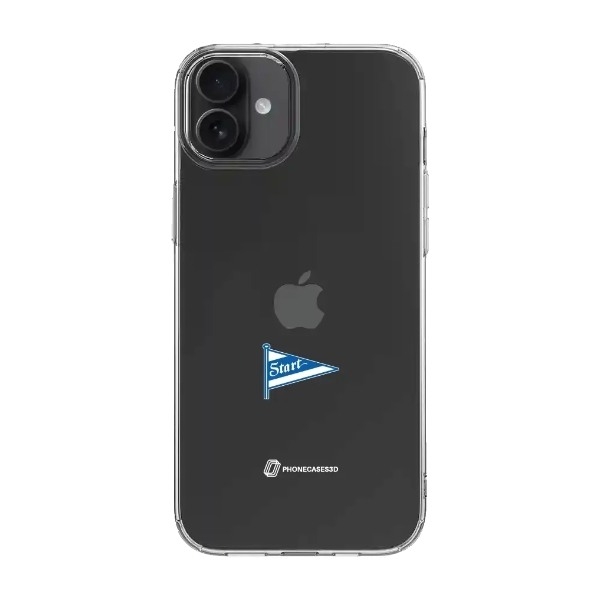 Phonecases3D iPhone 16 IK Start Clear case -mobilcover, sort billede 1