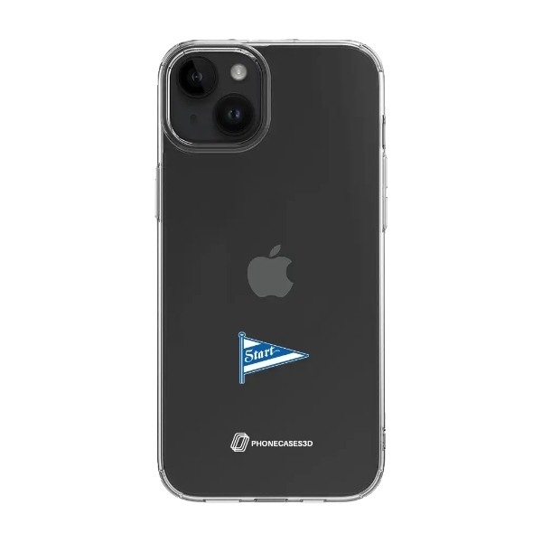 Phonecases3D iPhone 16 Plus IK Start Clear case -mobilcover, sort billede 1