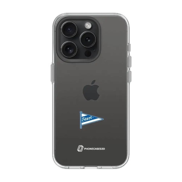 Phonecases3D iPhone 16 Pro Max IK Start Clear case -mobilcover, sort billede 1