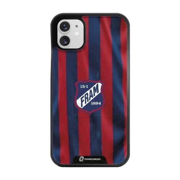 Phonecases3D iPhone 11 IF Fram Larvik 3D mobilcover, sort billede 1