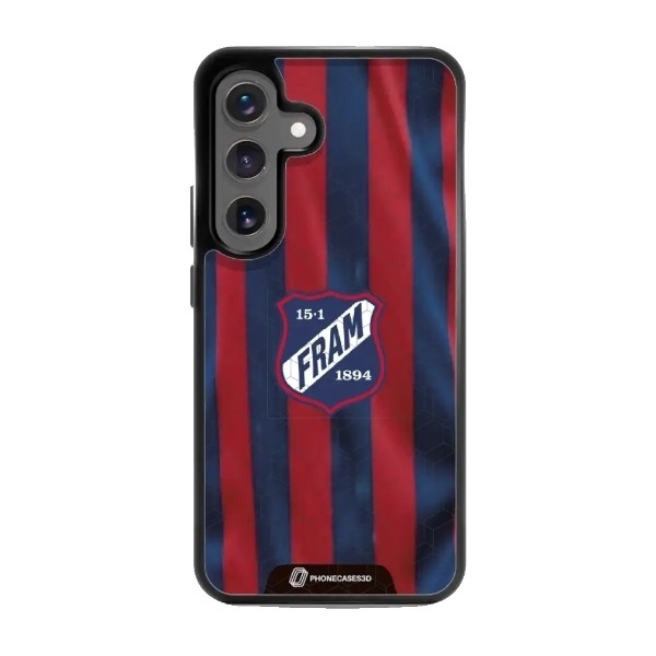 Phonecases3D Samsung Galaxy S25 IF Fram Larvik 3D mobilcover, sort billede 1