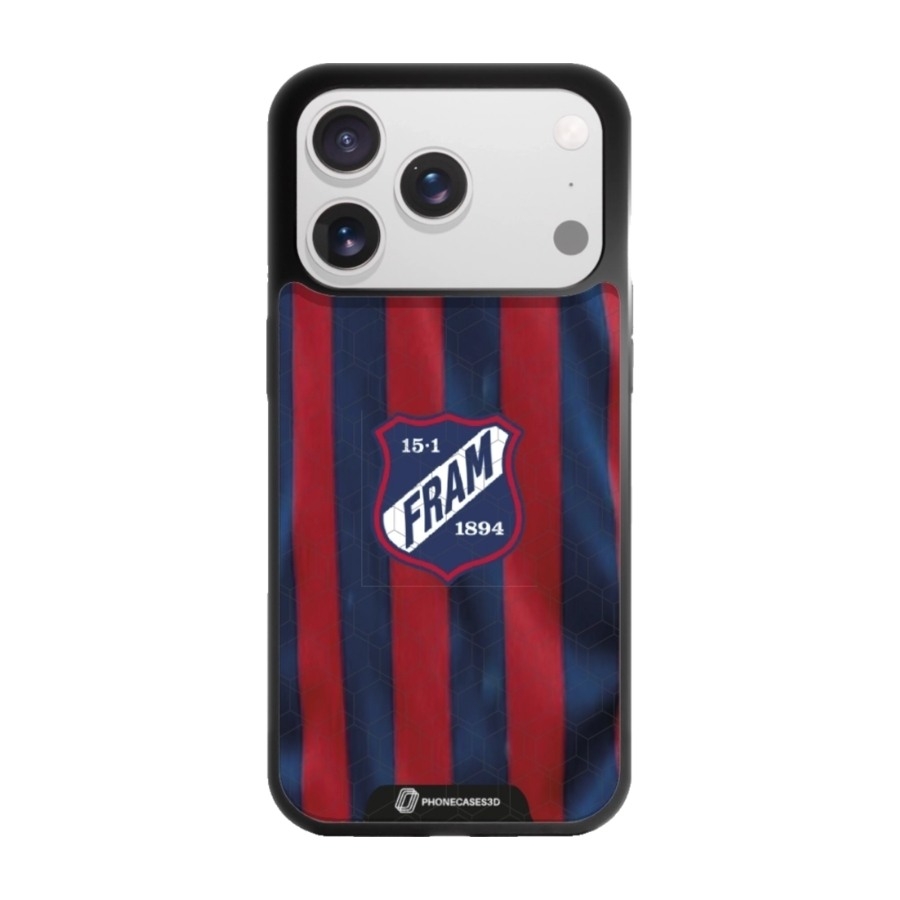 Phonecases3D iPhone 17 Pro IF Fram Larvik 3D mobilcover, sort billede 1