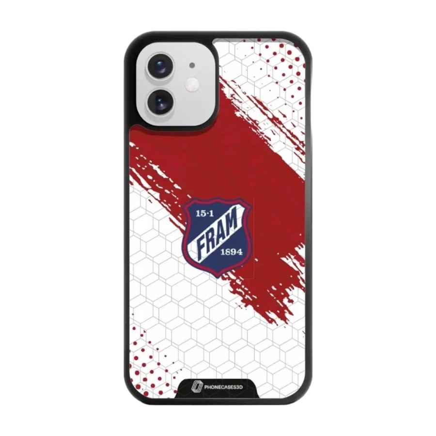 Phonecases3D iPhone 12 IF Fram Larvik 3D mobilcover, sort billede 1
