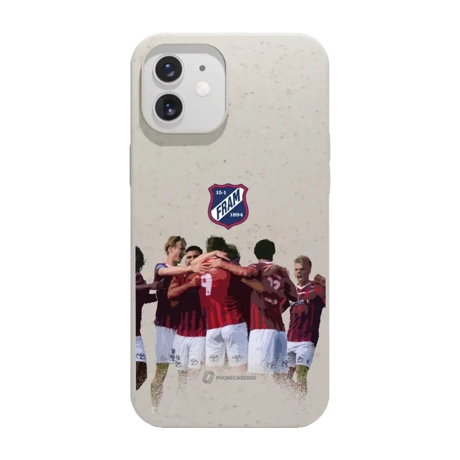 Phonecases3D iPhone 12 IF Fram Larvik komposterbart cover, hvid billede 1