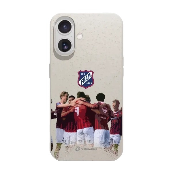 Phonecases3D iPhone 17 IF Fram Larvik komposterbart cover, hvid billede 1