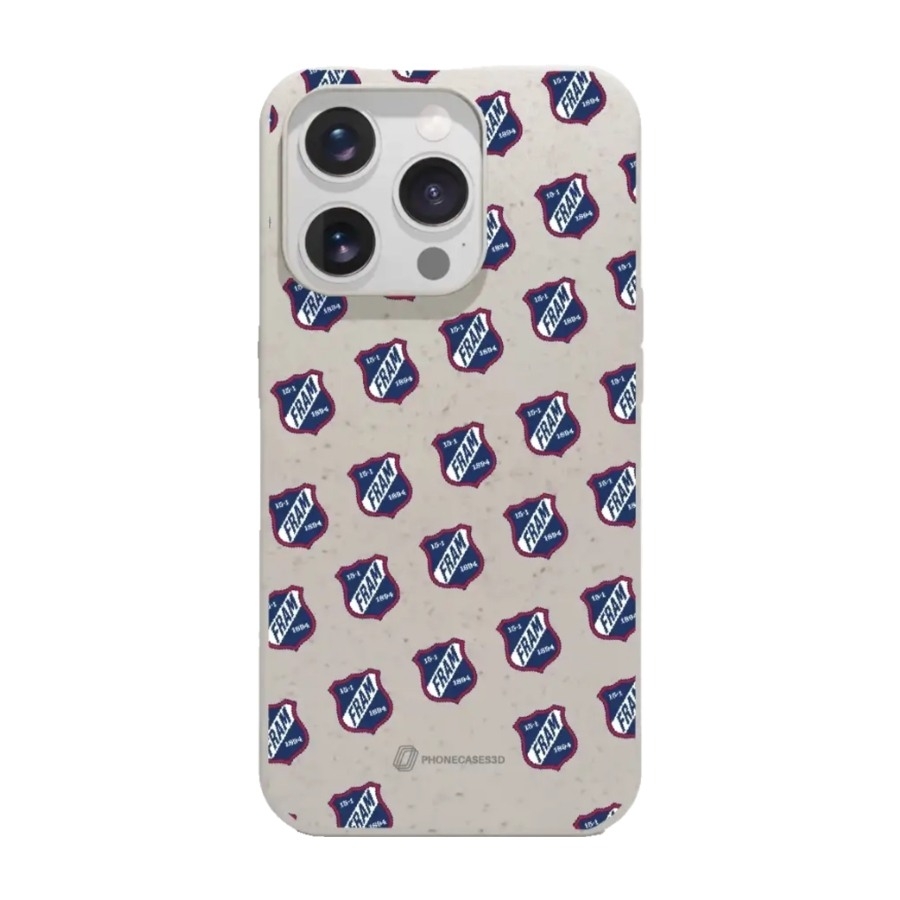 Phonecases3D iPhone 16 Pro IF Fram Larvik komposterbart cover, hvid billede 1