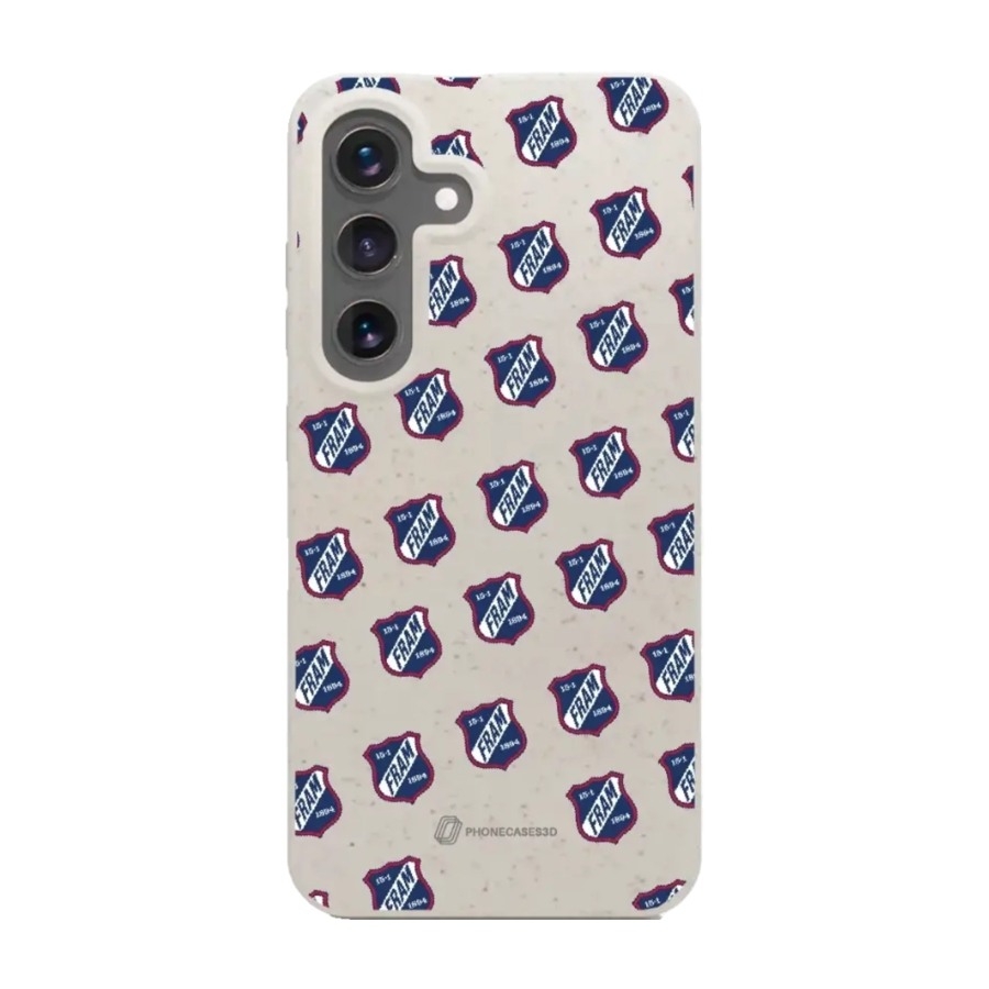Phonecases3D Samsung Galaxy S25 IF Fram Larvik komposterbart cover, hvid billede 1
