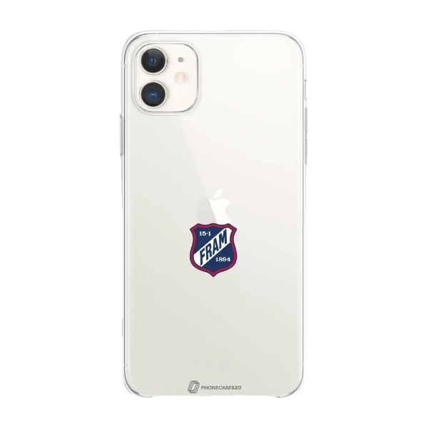 Phonecases3D iPhone 11 IF Fram Larvik Clear case -mobilcover, hvid billede 1