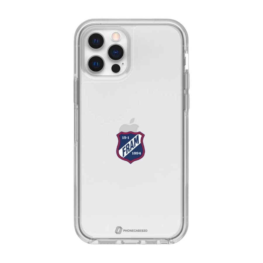Phonecases3D iPhone 12 IF Fram Larvik Clear case -mobilcover, hvid billede 1