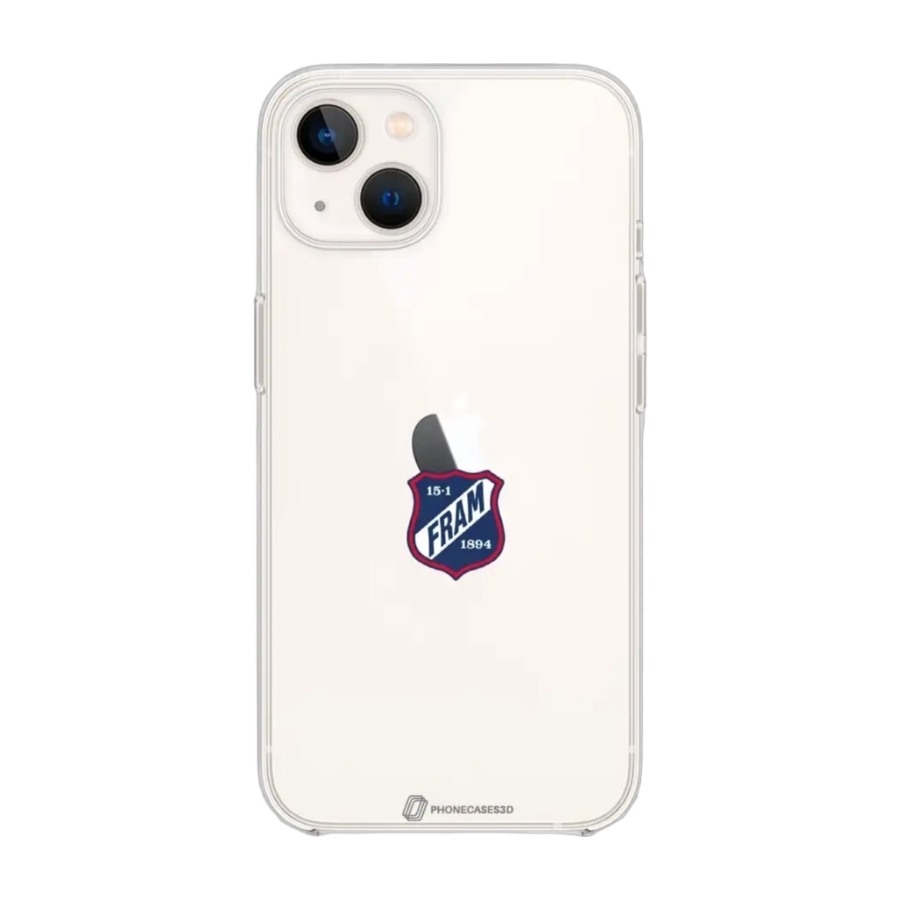 Phonecases3D iPhone 13 IF Fram Larvik Clear case -mobilcover, hvid billede 1