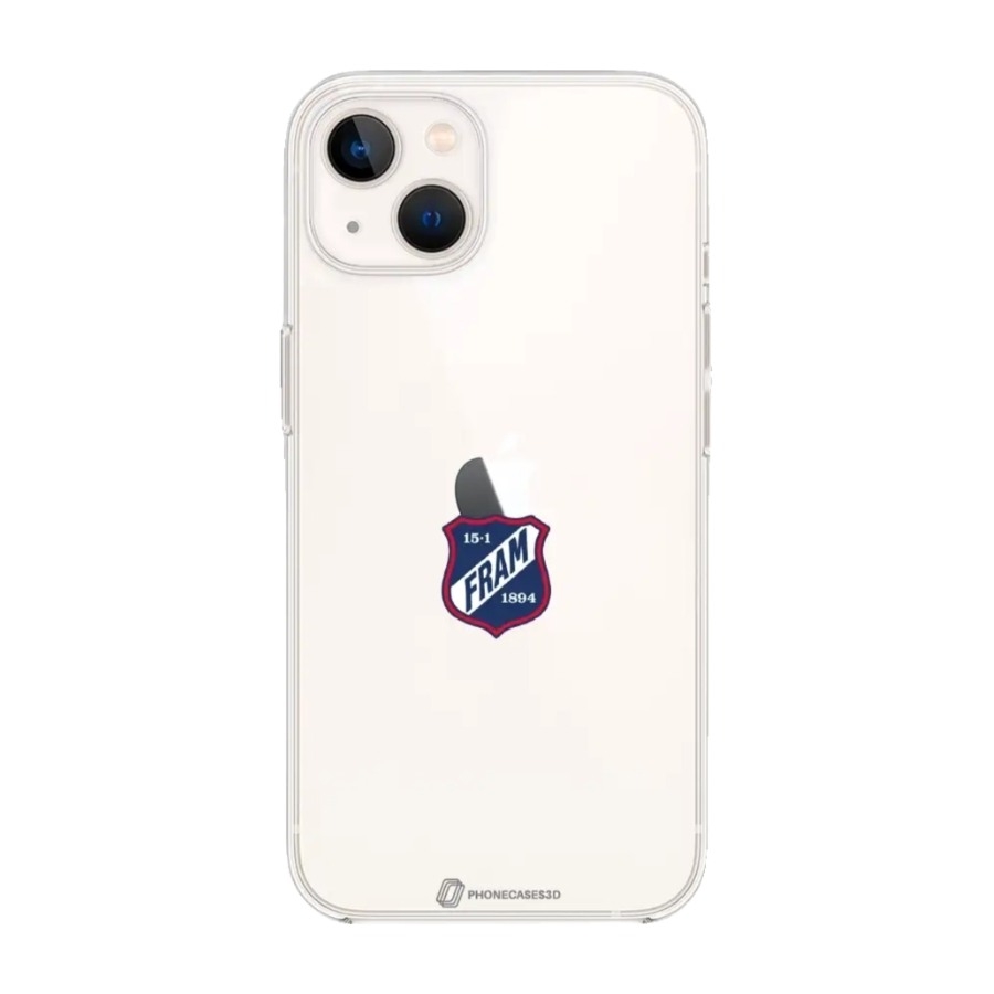 Phonecases3D iPhone 14 IF Fram Larvik Clear case -mobilcover, hvid billede 1