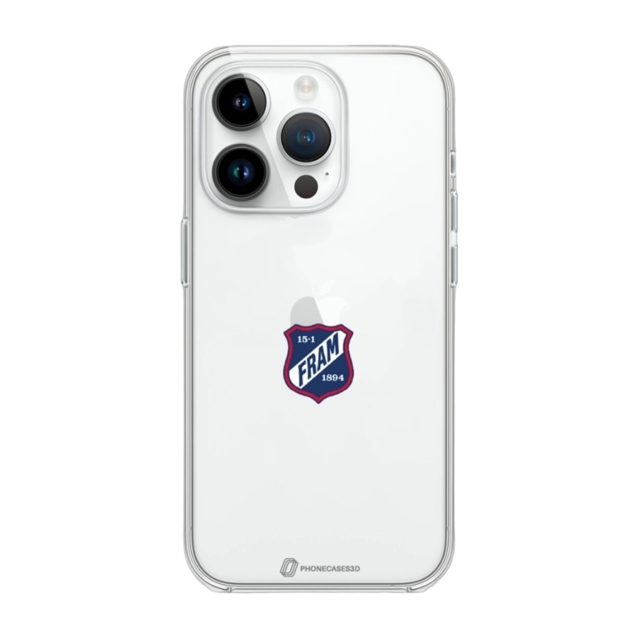 Phonecases3D iPhone 14 Pro IF Fram Larvik Clear case -mobilcover, hvid billede 1