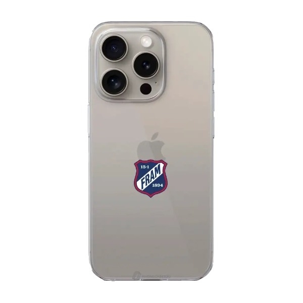 Phonecases3D iPhone 16 Pro IF Fram Larvik Clear case -mobilcover, hvid billede 1