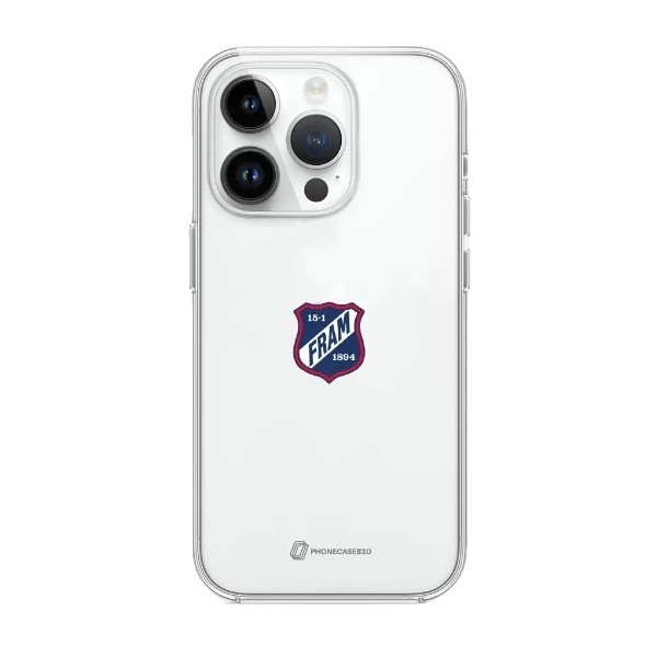 Phonecases3D iPhone 13 Pro IF Fram Larvik Clear case -mobilcover, hvid billede 1