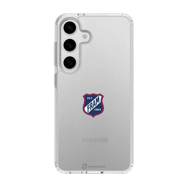 Phonecases3D Samsung Galaxy S25 IF Fram Larvik Clear case -mobilcover, hvid billede 1