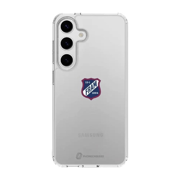 Phonecases3D Samsung Galaxy S25+ IF Fram Larvik Clear case -mobilcover, hvid billede 1