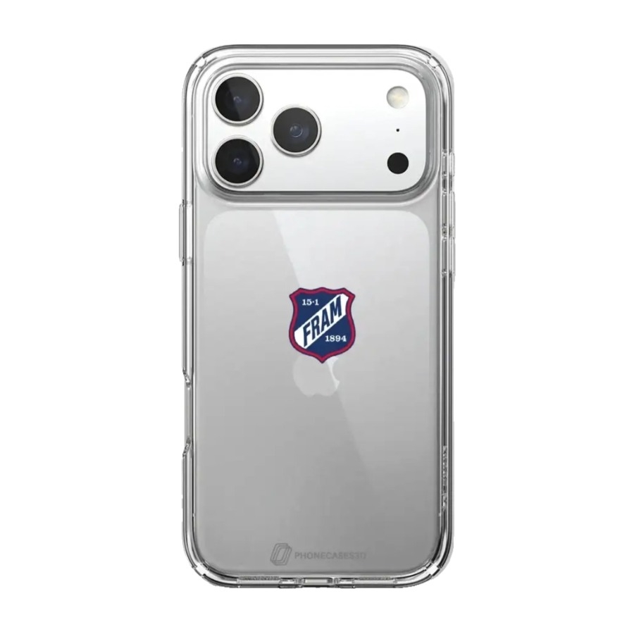 Phonecases3D iPhone 17 Pro IF Fram Larvik Clear case -mobilcover, hvid billede 1