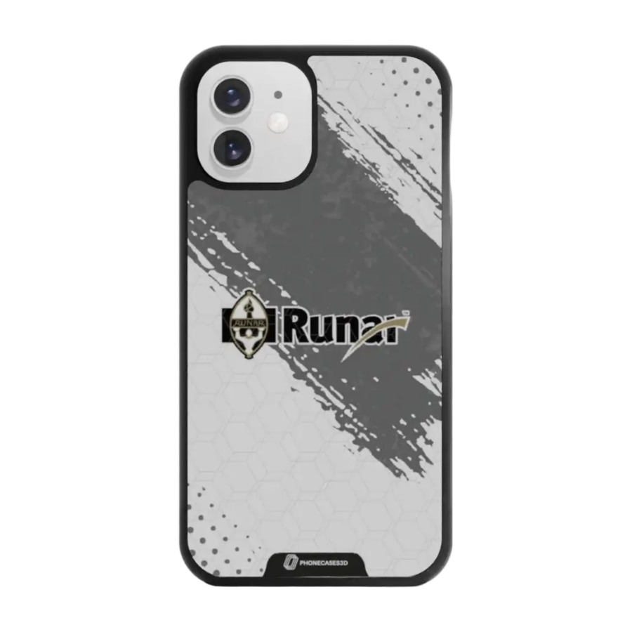 Phonecases3D iPhone 12 IL Runar 3D mobilcover, sort billede 1