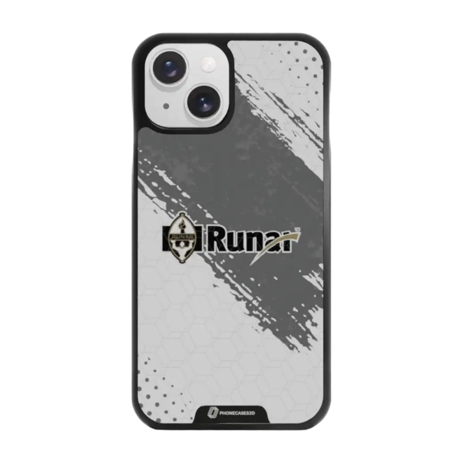 Phonecases3D iPhone 15 IL Runar 3D mobilcover, sort billede 1