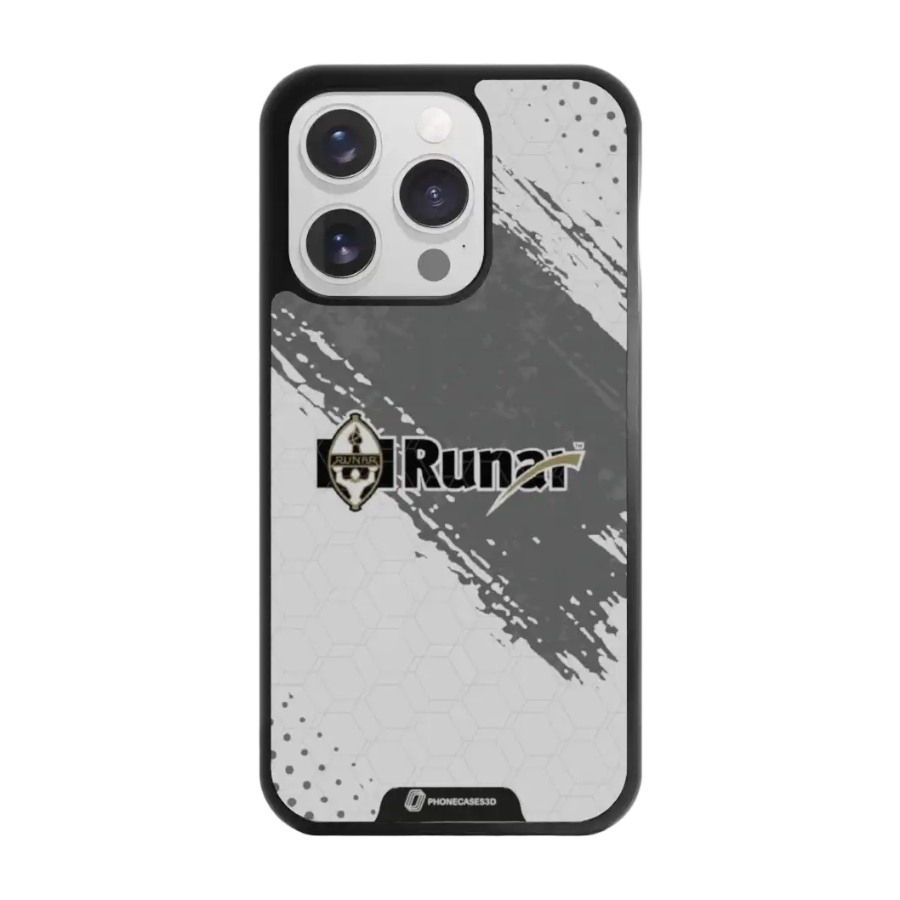 Phonecases3D iPhone 15 Pro IL Runar 3D mobilcover, sort billede 1