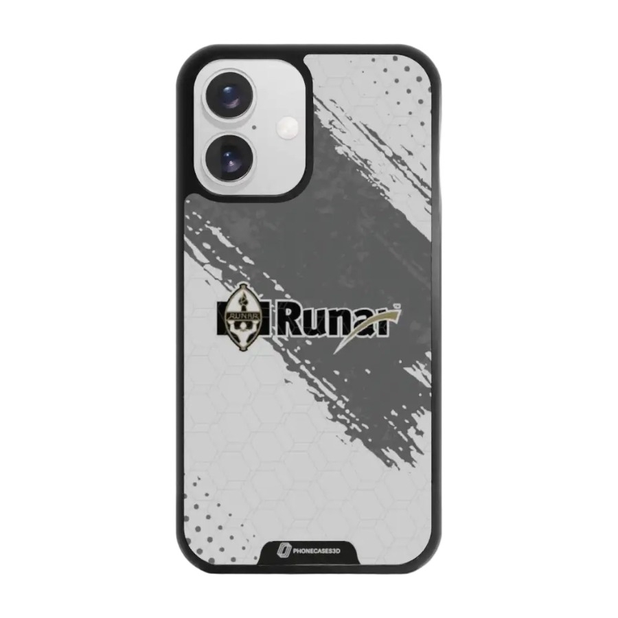 Phonecases3D iPhone 16 IL Runar 3D mobilcover, sort billede 1