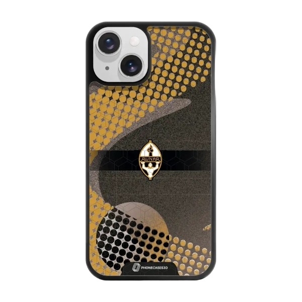 Phonecases3D iPhone 14 IL Runar 3D mobilcover, sort billede 1