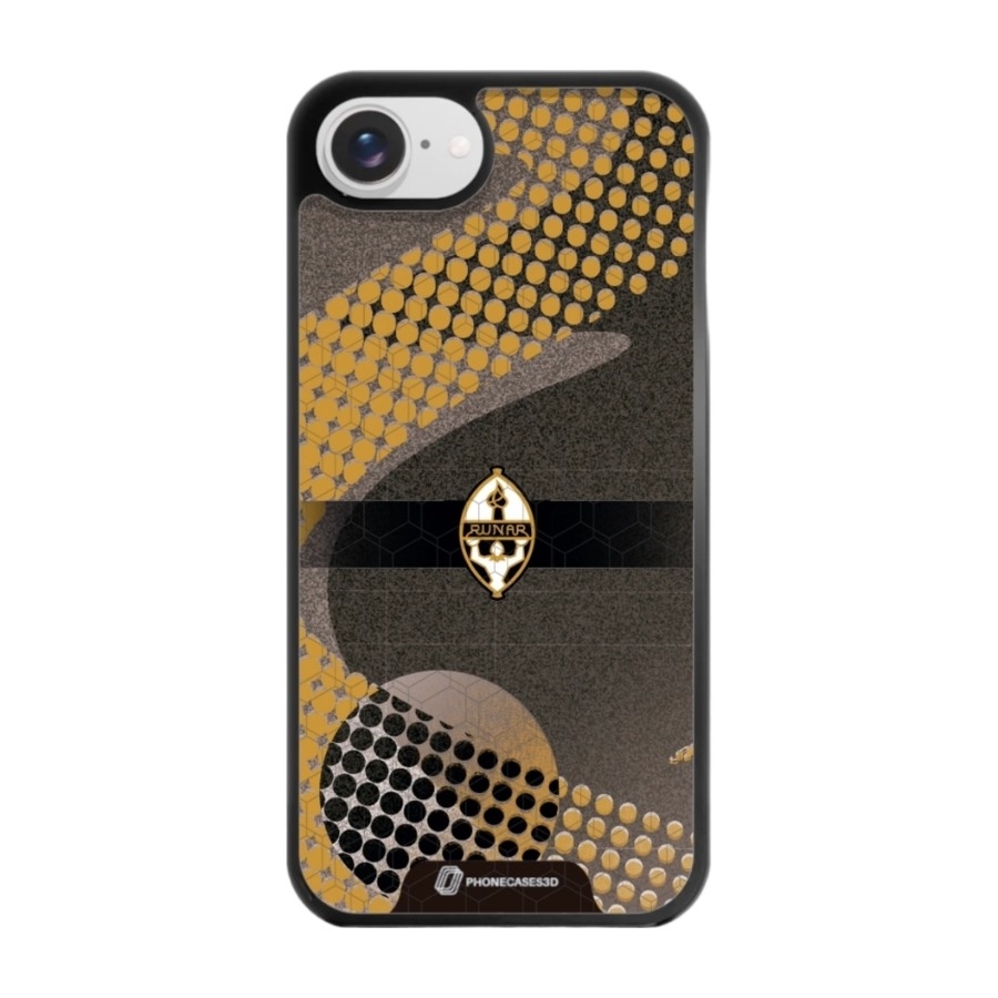 Phonecases3D iPhone 17e/16e IL Runar 3D mobilcover, sort billede 1