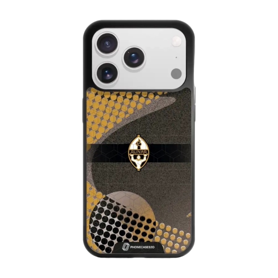 Phonecases3D iPhone 17 Pro IL Runar 3D mobilcover, sort billede 1