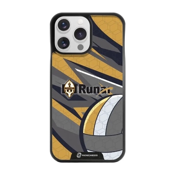 Phonecases3D iPhone 14 Pro IL Runar 3D mobilcover, sort billede 1
