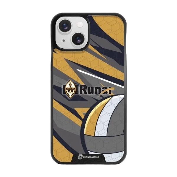 Phonecases3D iPhone 15 IL Runar 3D mobilcover, sort billede 1