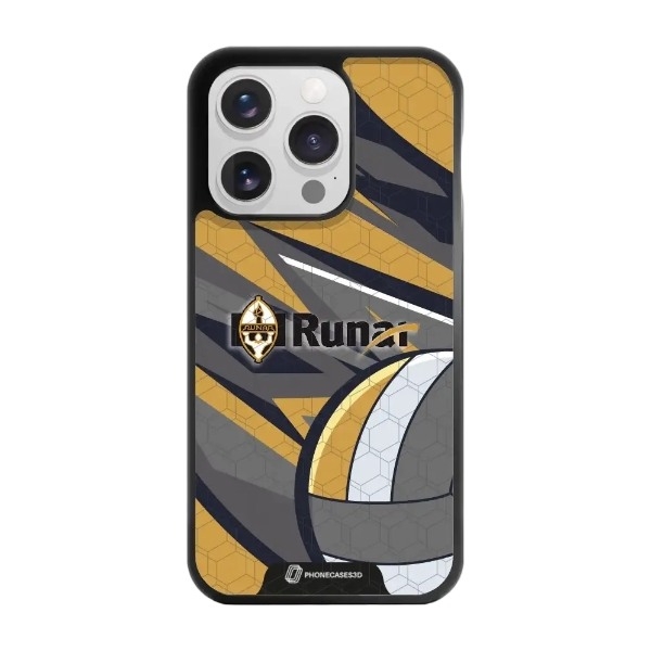 Phonecases3D iPhone 15 Pro IL Runar 3D mobilcover, sort billede 1