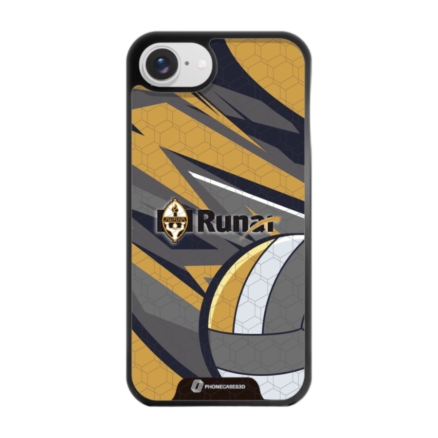 Phonecases3D iPhone 17e/16e IL Runar 3D mobilcover, sort billede 1