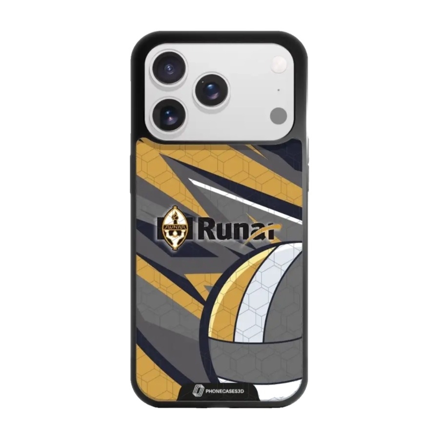Phonecases3D iPhone 17 Pro IL Runar 3D mobilcover, sort billede 1