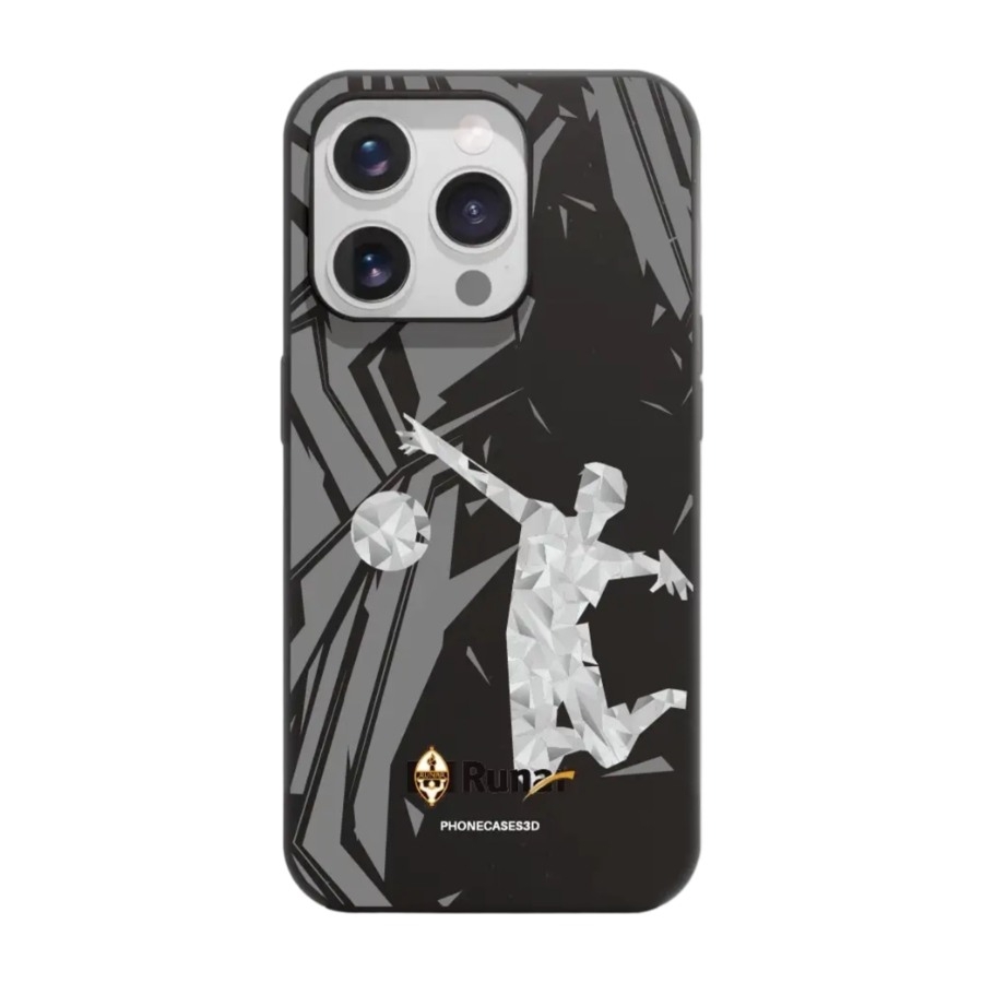 Phonecases3D iPhone 15 Pro IL Runar komposterbart cover, sort billede 1