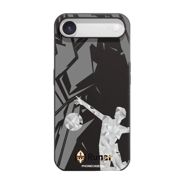 Phonecases3D iPhone Air IL Runar komposterbart cover, sort billede 1