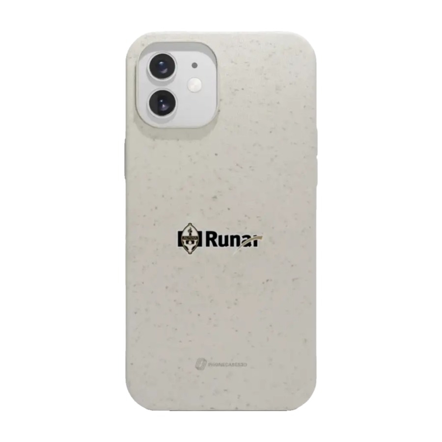 Phonecases3D iPhone 12 IL Runar komposterbart cover, hvid billede 1