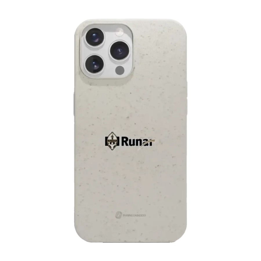 Phonecases3D iPhone 14 Pro IL Runar komposterbart cover, hvid billede 1
