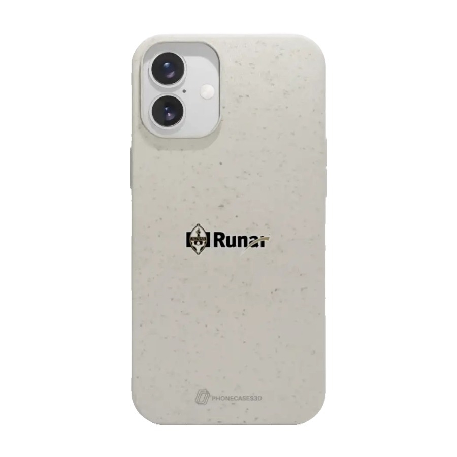 Phonecases3D iPhone 16 Plus IL Runar komposterbart cover, hvid billede 1