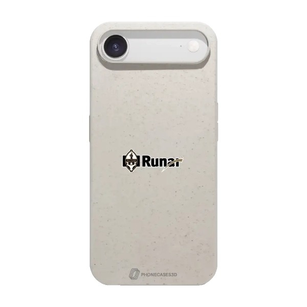 Phonecases3D iPhone Air IL Runar komposterbart cover, hvid billede 1