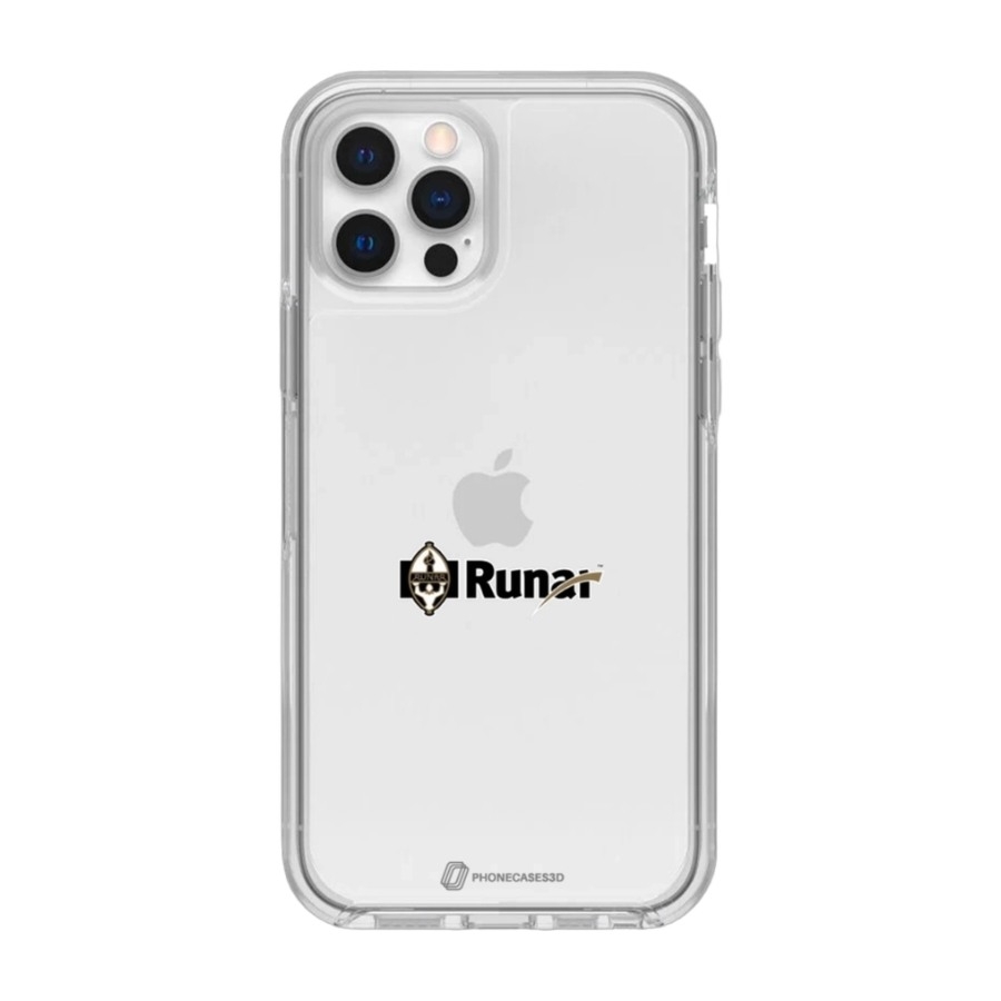 Phonecases3D iPhone 12 IL Runar Clear case -mobilcover, hvid billede 1