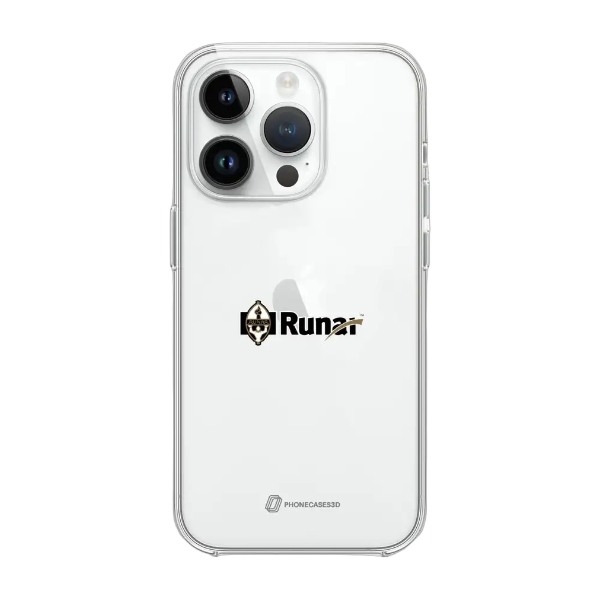 Phonecases3D iPhone 13 Pro IL Runar Clear case -mobilcover, hvid billede 1