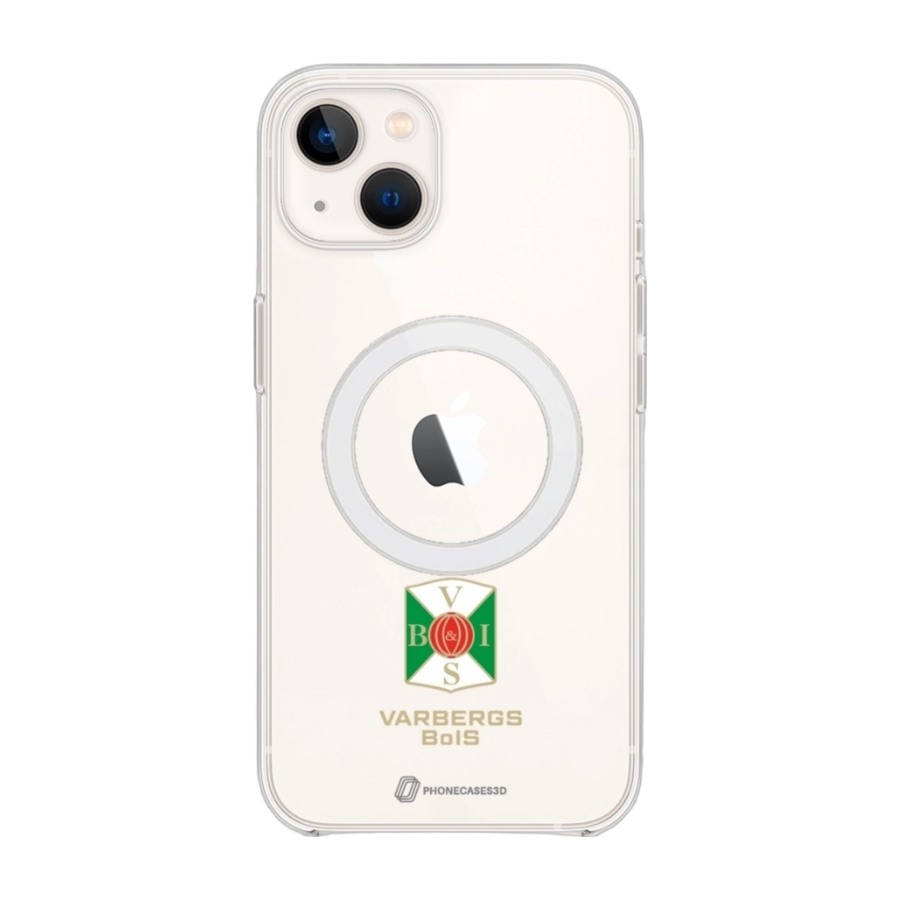 Phonecases3D iPhone 14 Varbergs BoIS Clear case (MagSafe) -mobilcover, hvid billede 1