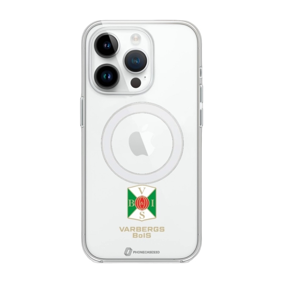 Phonecases3D iPhone 14 Pro Varbergs BoIS Clear case (MagSafe) -mobilcover, hvid billede 1