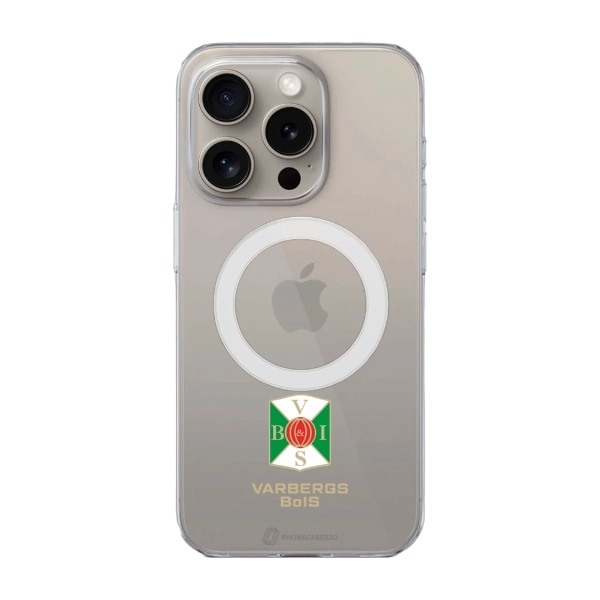 Phonecases3D iPhone 15 Pro Varbergs BoIS Clear case (MagSafe) -mobilcover, hvid billede 1